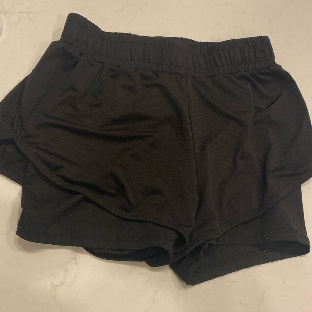 Black sport shorts